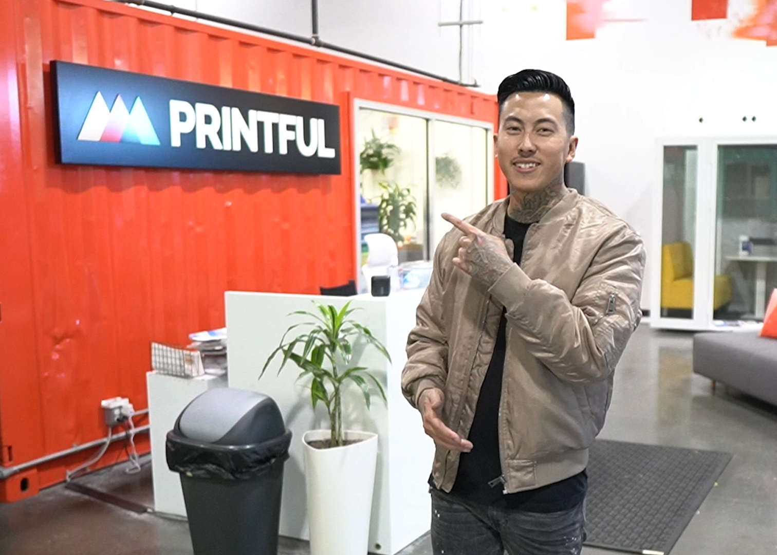 At the Printful facility